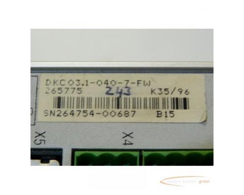 Indramat DKC03.1-040-7-FW Digital AC-Servo Controller Eco-Drive Serien Nr. 264754-00687 - Bild 4