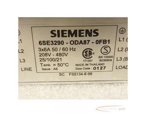 Siemens 6SE3290-0DA87-0FB1 Micromaster Entstörfilter 3 x 6A 50 /60 Hz - Bild 2