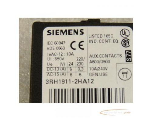 Siemens 3RH1911-2HA12 Hilfsschalterblock - Bild 2