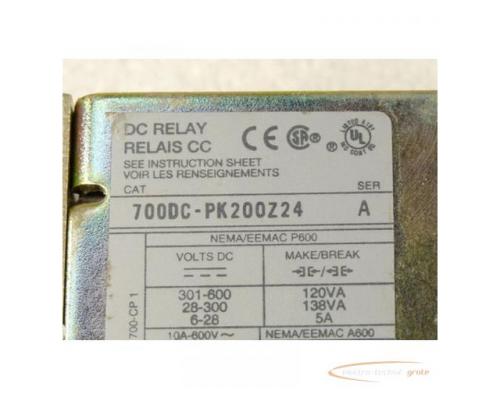 Allen Bradley CAT 700DC-PK200Z24 Serie A DC Relay Typ PK 24 V DC - Bild 2