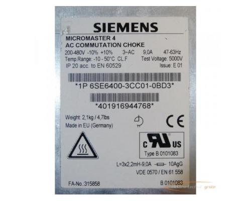 Siemens 6SE6400-3CC01-0BD3 Kommutierungsdrossel - Bild 2