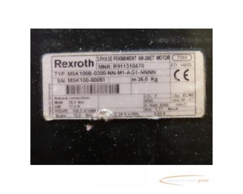 Rexroth MSK100B-0300-NN-M1-AG1-NNNN 3-Phase Permanent-Magnet-Motor - ungebraucht! - - Bild 3