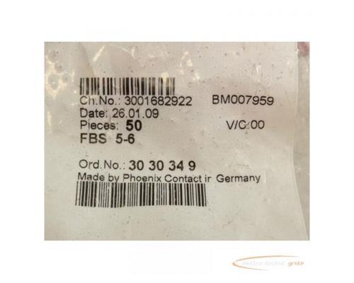 Phonenix Contact FBS 5-6 Kontaktbrücke rot 5 polig -ungebraucht- in Orginal Verpackung VPE 50 Stück - Bild 2