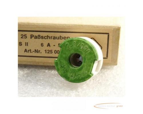 RP SII 6A Paßschraube 500 V VPE = 25 Stück - ungebraucht - in OVP - Bild 3