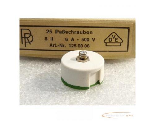 RP SII 6A Paßschraube 500 V VPE = 25 Stück - ungebraucht - in OVP - Bild 4