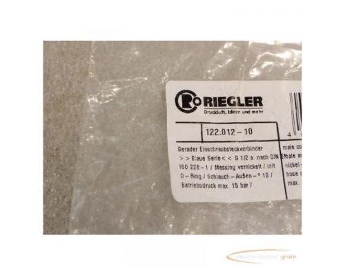 Riegler 122.012-10 gerader Einschraubsteckverbinder Blaue Serie G 1 / 2 - ungebraucht - - Bild 2