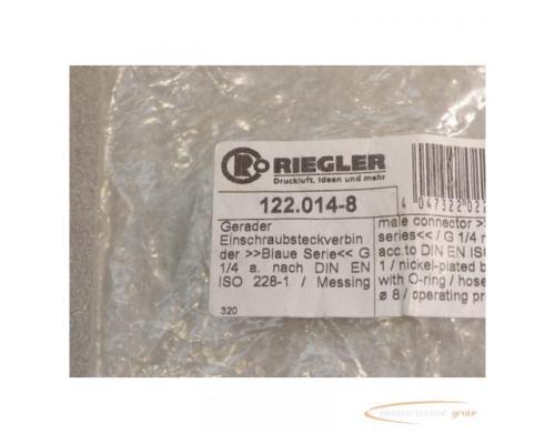 Riegler 122.014-8 gerader Einschraubsteckverbinder Blaue Serie G 1 / 4 - ungebraucht - - Bild 2