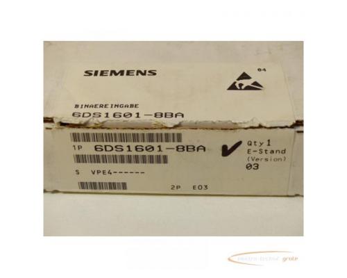 Siemens Teleperm M 6DS1601-8BA Binäreingabe E Stand 3 - ungebraucht - in geöffneter OVP - Bild 2