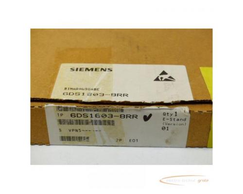Siemens Teleperm M 6DS1603-8RR Binärausgabe E Stand 1 - ungebraucht - in geöffneter OVP - Bild 2