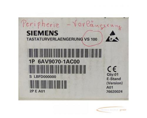 Siemens 6AV9070-1AC00 Bedienkanalverlängerung VS 100 E Stand A01 in geöffneter OVP - Bild 2