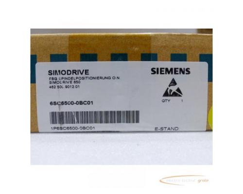 Siemens 6SC6500-0BC01 Simodrive 650 FBG Spindelpositionierung E Stand D - ungebraucht - in versiegel - Bild 2