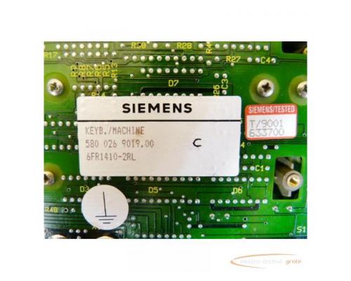 Siemens 6FR1410-2RL Steuertafel - Bild 3