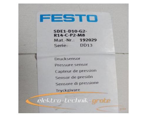 Festo SDE1-D10-G2-R14-C-P2-M8 192029 DD13 Drucksensor - Bild 2