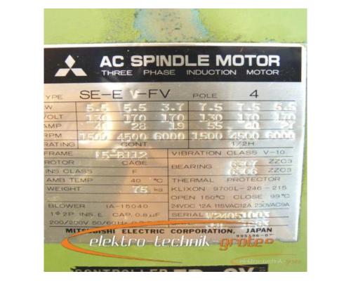 Mitsubishi SE-EV-FV AC Spindle Motor - Bild 5