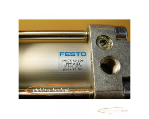 Festo DNGZK-50-100-PPV-A-S3 Zylinder 34940 - ungebraucht! - - Bild 2