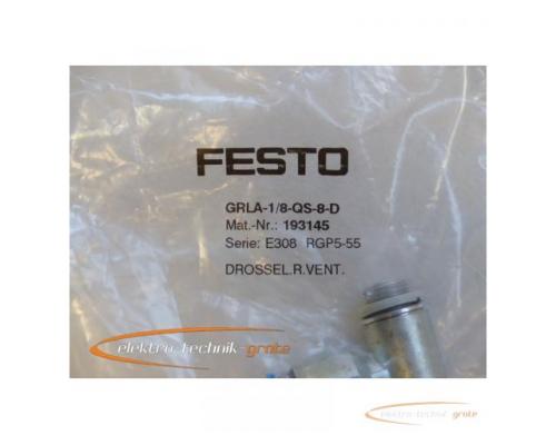 Festo GRLA-1/8-QS-8-D 193145 Drossel-Rückschlagventil -ungebraucht- - Bild 2