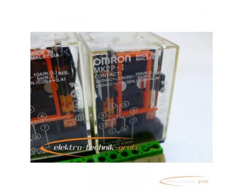 Omron MK2P-I 2 Stück Relais 24 V auf Relaissockel - Bild 2