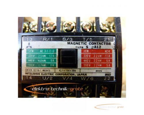 Mitsubishi S-A12 Magnetrelais 100V Spulenspannung mit Therm. Überlast-Relais - Bild 3