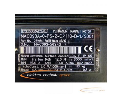 Indramat MAC093A-0-PS-2-C/110-B-1/S001 Permanent Magnet Motor - Bild 4