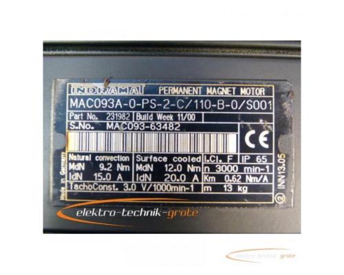 Indramat MAC093A-0-PS-2-C/110-B-0/S001 Permanent Magnet Motor - Bild 4