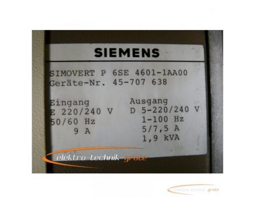 Siemens 6SE4601-1AA00 Frequenzumrichter - Bild 3