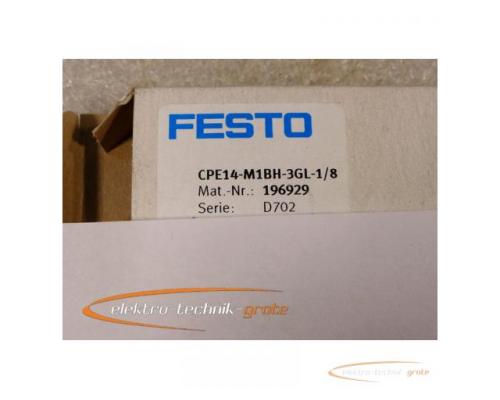 Festo Magnetventil CPE14-M1BH-3GL-1/8 Mat.-Nr.: 196929 Serie D702 ungebraucht in geöffneter Orginalv - Bild 5