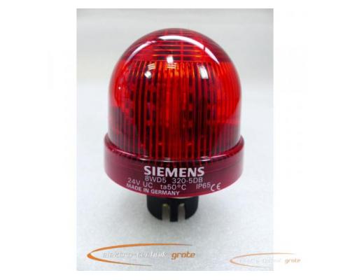 Siemens 8WD5320-5DB Einbauleuchte Rundumlicht LED 24V UC , rot -ungebraucht- - Bild 2