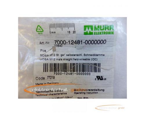 Murr Elektronik 7000-12481-0000000 MOSA M12 St. ger. selbstanschl. Schneidklemme -ungebraucht- - Bild 2