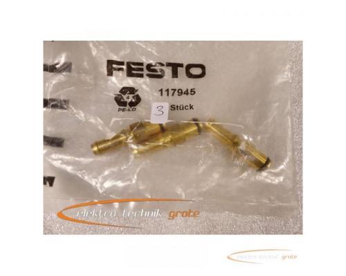 Festo Anschlussstecker 117945 ungebraucht in geöffneter Orginalverpackung VPE 3 Stück - Bild 2