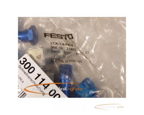 Festo L-Schnellverschraubung LCK-1/4-PK-9 Mat.-Nr.: 11452 Serie: U308 ungebraucht in geöffneter Orgi - Bild 2
