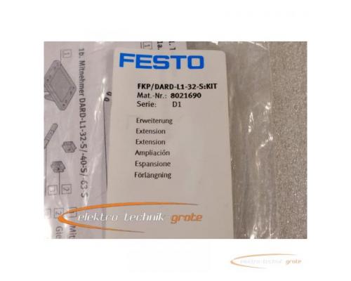 Festo Erweiterung FKP/DARD-L1-32-S:KIT Mat.-Nr.: 8021690 Serie: D1 ungebraucht in versiegelter Orgin - Bild 2