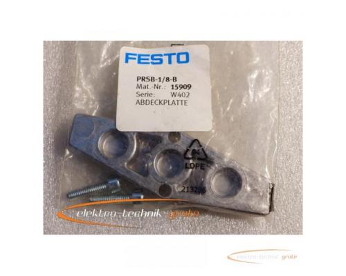 Festo Abdeckplatte PRSB-1/8-B Mat.-Nr.: 15909 Serie: W402 ungebraucht in versiegelter Orginalverpack - Bild 2
