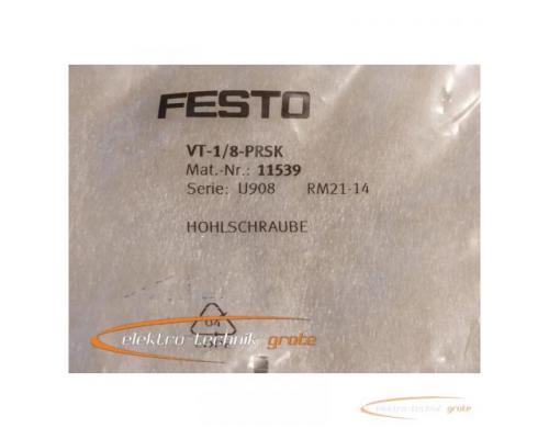 Festo Holschraube VT-1/8-PRSK Mat.-Nr.: 11539 Serie: U908 ungebraucht in versiegelter Orginalverpack - Bild 2