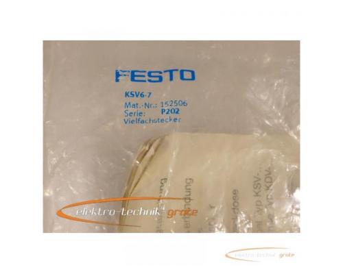 Festo Vielfachstecker KSV6-7 Mat.-Nr.: 152506 Serie: P202 ungebraucht in versiegelter Orginalverpack - Bild 2