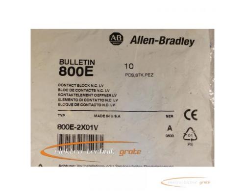 Allen Bradley 800E-2X01V Contact Block N.C. LV ungebraucht in versiegelter Orginalverpackung VPE 10 - Bild 2