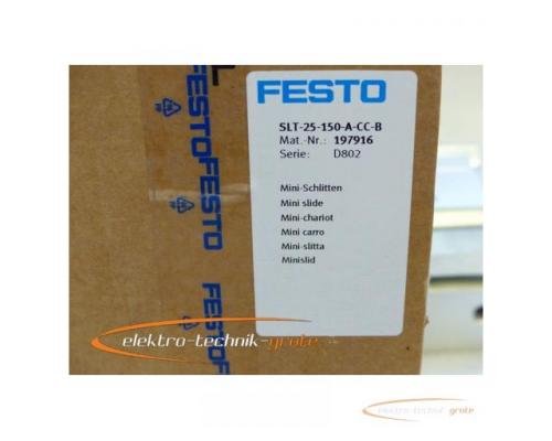 Festo SLT-25-150-A-CC-B Mini-Schlitten Mat.-Nr.: 197916 - ungebraucht! - - Bild 2