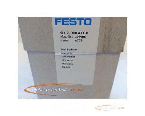 Festo SLT-20-100-A-CC-B Mini-Schlitten in versiegelter Originalverpackung - Bild 2
