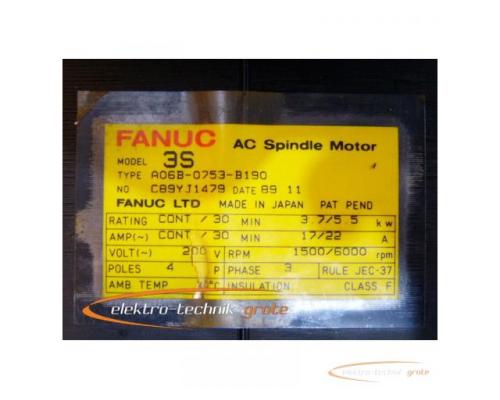 Fanuc A06B-0753-B190 AC Spindle Motor - Bild 3