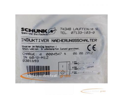 Schunk 0301593 induktiver Näherungsschalter IN 60/Ö-M12 -ungebraucht- - Bild 3