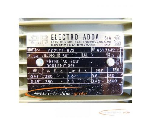 Electro Adda FV71FE-8/2 3~ Motor mit Bonifiglioli Winkelgetriebe MVF 49/P - Bild 5