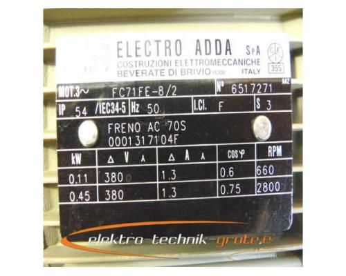 Electro Adda FC71FE-8/2 3~Motor mit Bonifiglioli Winkelgetriebe VF44 F1 P71B5 - Bild 5