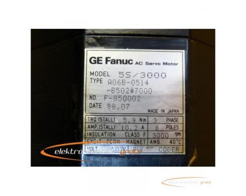 Fanuc A06B-0514-B502#7000 AC Servo Motor - Bild 3