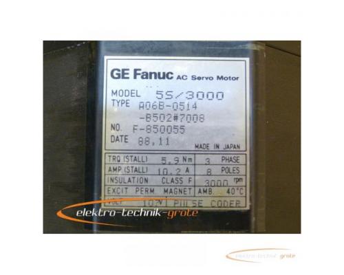 Fanuc A06B-0514-B502#7008 AC Servo Motor - Bild 3