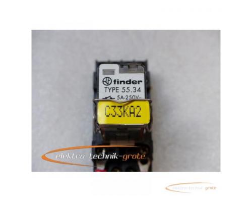 Finder 55.34 Miniatur-Steckrelais 110V~AC Spule mit Finder 94.74 Sockel - Bild 2