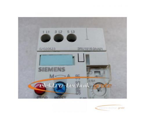 Siemens Sirius 3RU1116-0AB0 Überlastrelais mit 3RU1916-3AA01 Anschlußträger - Bild 3