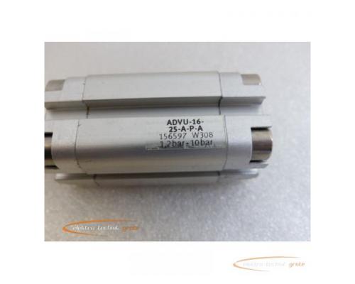 Festo ADVU-16-25-A-P-A Kompaktzylinder 156597 W308 1,2 bar - 10 bar - Bild 2