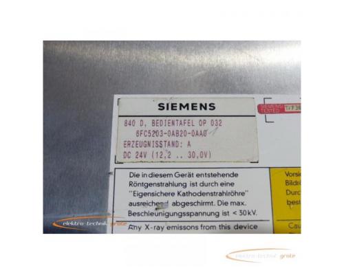 Siemens 6FC5203-0AB20-0AA0 Bedientafel 0P 032 E Stand A - Bild 4