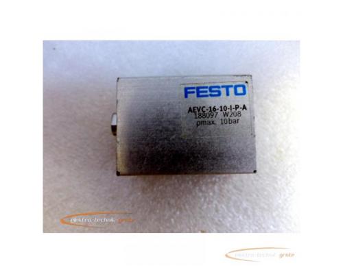 Festo AEVC-16-10-I-P-A Kurzhubzylinder 188097 W208 p max. 10 bar - Bild 2