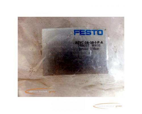 Festo AEVC-16-10-I-P-A Kurzhubzylinder 188097 W408 p max. 10 bar -ungebraucht- - Bild 2