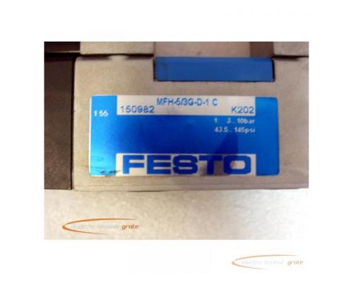 Festo MFH-5/3G-D-1 C Magnetventil 150982 mit MSFG-24/42-50/60 Magnetspulen - Bild 2